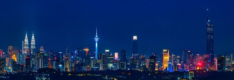 Kl Skyline At Night 2022