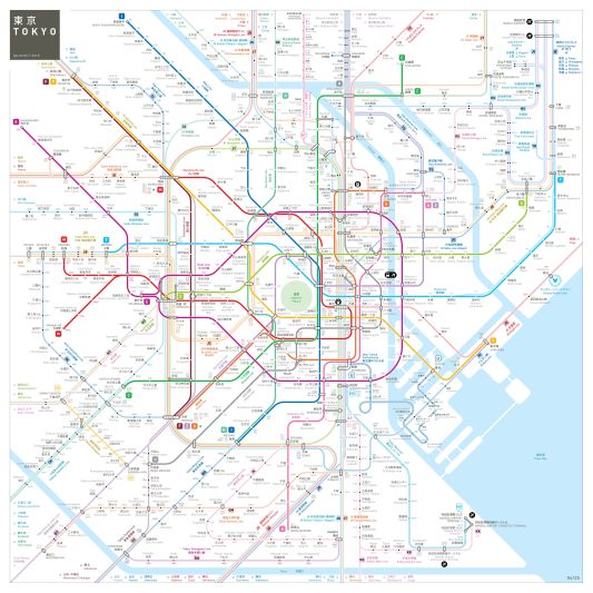 Tokyo Metro Subway Map